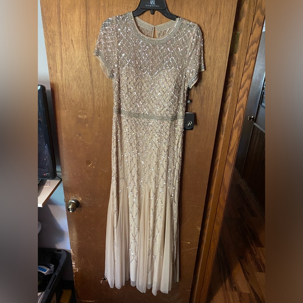 Champagne formal dress